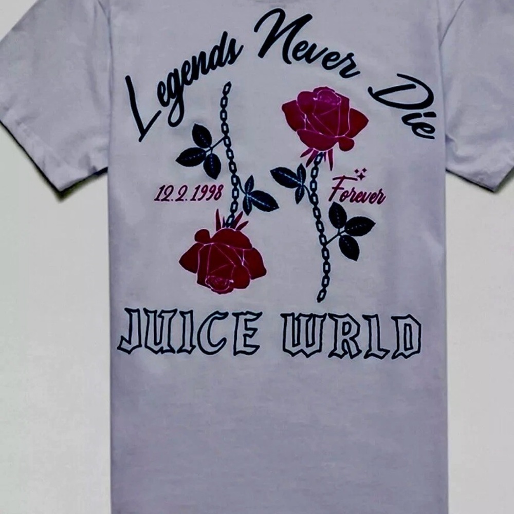 Juice Wrld Legends Graphic Tee - Light Gray